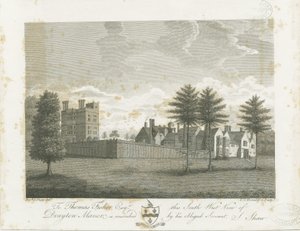 Drayton Bassett - "Drayton Manor": rytina, nd [1795] od Stebbing Shaw
