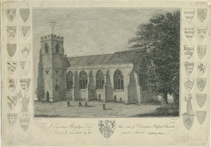 Drayton Bassett Church: rytina, nd [1762-1802] (tisk) od Stebbing Shaw