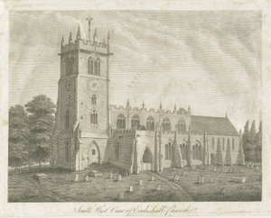 Ecclesall Church: rytina a [18. století] (tisk) od Stebbing Shaw