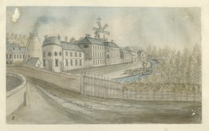 Etruria – továrna: malba vodovými barvami, nd [1762-1802] od Stebbing Shaw