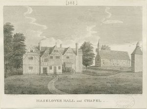 Haselour Chapel: rytina od Stebbing Shaw