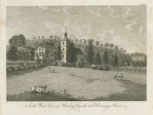 Himley Church and Parsonage: rytina, nd [1762-1798] (tisk) od Stebbing Shaw