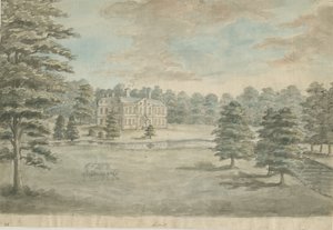 Lysways Hall: malba vodovými barvami, nd [1762-1802] od Stebbing Shaw