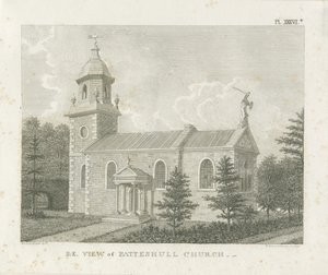 Patshull Church: rytina, nd [1762-1802] od Stebbing Shaw