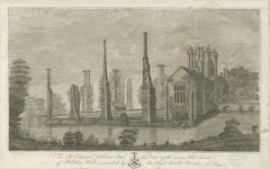 Pillaton Hall: rytina od Stebbing Shaw