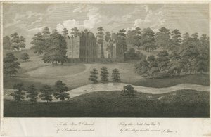 Prestwood Hall: rytina, nd [1762-1802] (tisk) od Stebbing Shaw