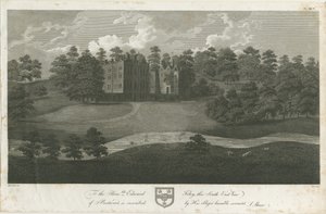 Prestwood Hall: rytina, nd [1762-1802] od Stebbing Shaw