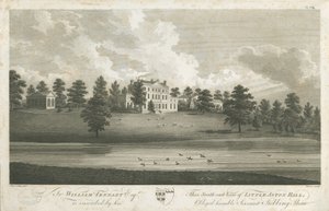 Shenstone - Little Aston Hall: rytina, nd [1762-1798] (tisk) od Stebbing Shaw
