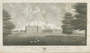 Shenstone Park - Hall: rytina a [konec 18. století] (tisk) od Stebbing Shaw