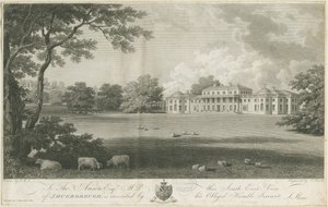 Shugborough Hall: rytina, nd [c 1802] (tisk) od Stebbing Shaw