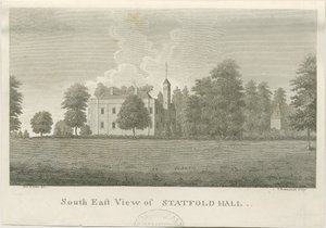 Statfold Hall: rytina, nd [1762-1798] (tisk) od Stebbing Shaw