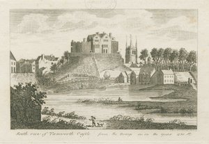 Hrad Tamworth: rytina od Stebbing Shaw