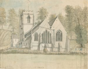 Tettenhall Church: akvarel, ndc 1794] od Stebbing Shaw