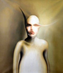 Zkreslený surrealistický portrét od Stefano Mazzolini