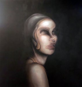 Surrealistický portrét ženy od Stefano Mazzolini
