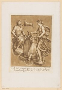 Jupiter a Evropa Stropní malby Loggia di Galatea ve Villa Farnesina v Římě (název série)