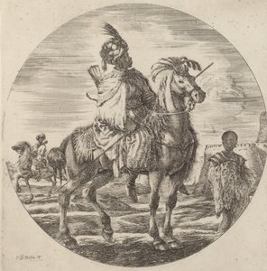 Černý jezdec. od Stefano della Bella