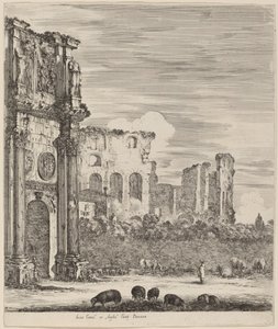 Konstantinův oblouk, 1656. od Stefano della Bella