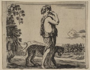 Bacchus, z Game of Mythology Game of Mythology, 1644. od Stefano della Bella