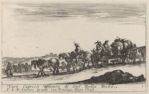 Zavazadlový vlak, c. 1641. od Stefano della Bella