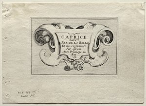 Caprices: Titulní strana. od Stefano della Bella