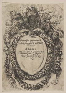 Cartridge with Title: New Inventions of Cartridges, 1647. od Stefano della Bella