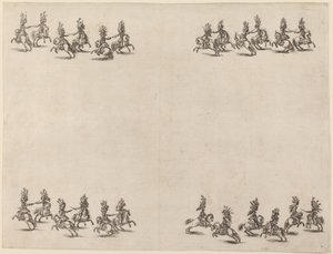 Kavalíři bojující s meči, 1652. od Stefano della Bella