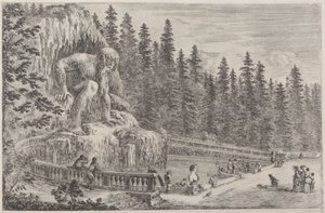 Kolosální socha z Apenin, pravděpodobně 1653. od Stefano della Bella