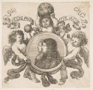 Cosimo de Medici, princ z Toskánska, a jeho manželka, Marguerite Louise dOrleans, 1661. od Stefano della Bella