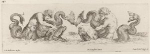 Delfíni a Tritoni, pravděpodobně 1648. od Stefano della Bella