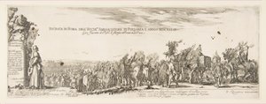 Vstup polského vyslanectví do Říma, 1633. od Stefano della Bella