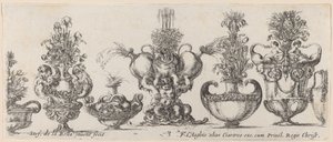 Fantastické vázy, pravděpodobně 1646. od Stefano della Bella