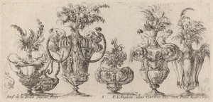 Fantastické vázy, pravděpodobně 1646. od Stefano della Bella