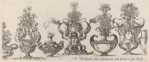 Fantastické vázy, pravděpodobně 1646. od Stefano della Bella