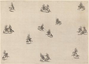 Boj s kavalíři, 1652. od Stefano della Bella