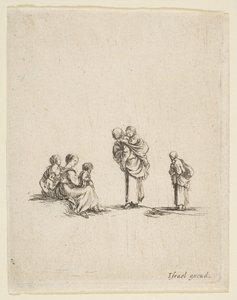 Čtyři žebráky, ca. 1641. od Stefano della Bella