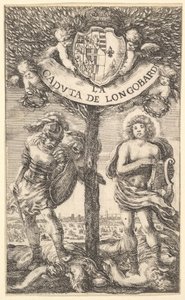 Frontispis k Pádu Longobardiho La Caduta de Longobardi, básně Sigismonda B ..., 1656. od Stefano della Bella