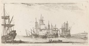 Skupina lodí, 1644. od Stefano della Bella