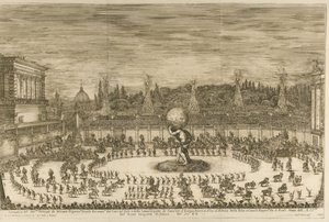 Il mondo festeggiante, balet a cavallo u příležitosti svatby Cosima de Medici s M. od Stefano della Bella
