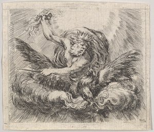 Jupiter, z Game of Mythology Game of Mythology, 1644. od Stefano della Bella