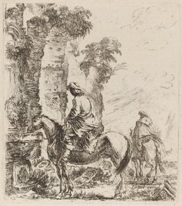 Krajina s jezdci, 1646. od Stefano della Bella