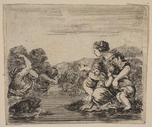 Latona, z Game of Mythology Game of Mythology, 1644. od Stefano della Bella