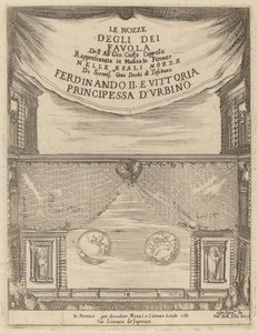 Svatba bohů: Frontispis, 1637. od Stefano della Bella