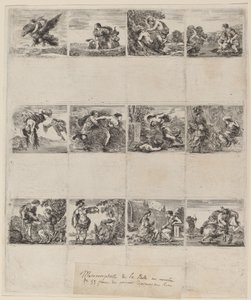 Mytologické hrací karty, 1644. od Stefano della Bella