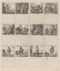 Mytologické hrací karty, 1644. od Stefano della Bella
