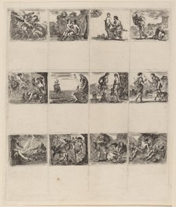 Mytologické hrací karty, 1644. od Stefano della Bella
