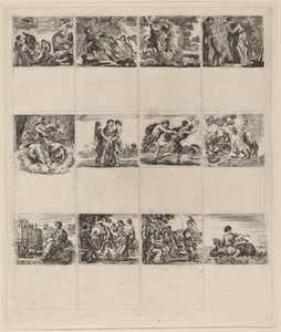 Mytologické hrací karty, 1644. od Stefano della Bella