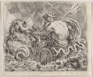 Neptun, z Game of Mythology Game of Mythology, 1644. od Stefano della Bella