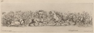 Okrasný vlys s vinnou révou, pravděpodobně 1648. od Stefano della Bella