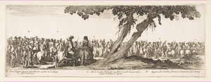 Část vchodu polského vyslanectví N. O. P., 1633. od Stefano della Bella